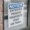 Signmission Entering Private Property Stay On Trail OSHA Notice Sign, Vinyl Decal, 7in W x 10in L, 2PK OS-2PACK-NS-D-710-V-12091 - alternate 6